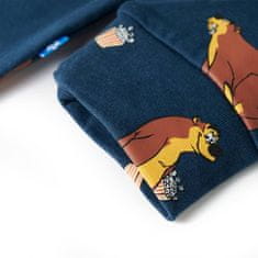 Vidaxl Otroški pajac jeans modra 104