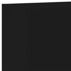Vidaxl Komplet TV omaric 5-delni črn inženirski les