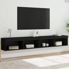 Vidaxl TV omarice z LED lučmi 2 kosa črna 100x30x30 cm