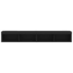Vidaxl TV omarice z LED lučmi 2 kosa črna 100x30x30 cm