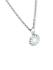 Vuch Čudovita jeklena ogrlica Flower Riterra Silver