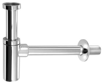 SAPHO Kromirana medeninasta sifonska cev za umivalnik, 5/4" nit, 32 mm odtok