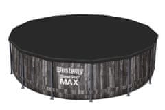 Bestway Montažni bazen Steel Pro MAX | 427 x 107 cm z vzorcem lesa s kartušno filtrsko črpalko