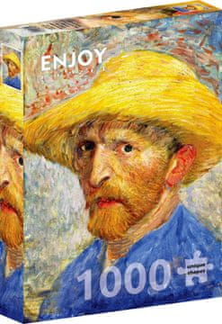 ENJOY Puzzle Vincent Van Gogh: Avtoportret v slamniku 1000 kosov