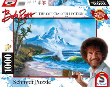 Schmidt Puzzle Bob Ross: Mountain by the sea 1000 kosov