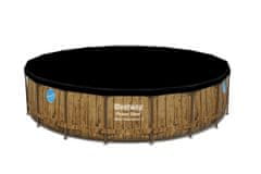 Montažni bazen Power Steel Swim Vista | 549 x 122 cm z vzorcem lesa s kartušno filtrsko črpalko
