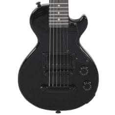 Greatstore Otroška električna kitara s torbo črna 3/4 30"