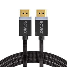 shumee SAVIO KABEL DISPLAYPORT M - DISPLAYPORT M, V1.4, 3M, ČRN, CL-176