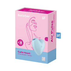 Satisfyer Cutie Heart vakuumski klitoralni stimulator svetlo moder