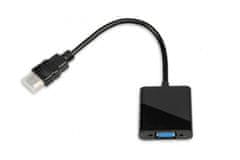 iBOX ibox iahv01 video kabelski adapter hdmi tip a (standardni) vga (d-sub) črn