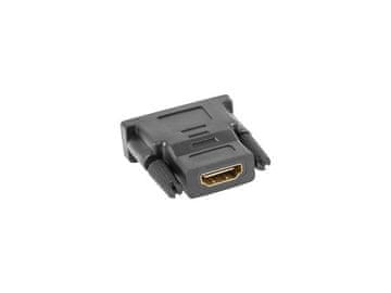 Lanberg Adapter LAE AD-0010-BK, HDMI na DVI-D (Ženski), črn