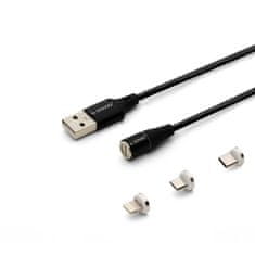 SAVIO savio cl-155 usb kabel 2 m usb 2.0 usb c micro usb a/ lightning black