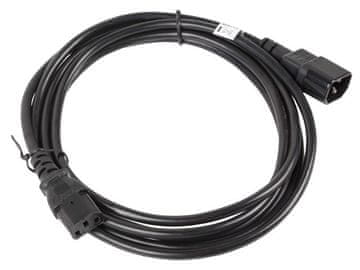 Lanberg Lanberg CA-C13E-11CC-0030-BK napajalni kabel Črn 3 m