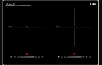 slomart indukcijska kuhalna plošča lin li2h-180 kabel z vtičem 1,2 m 3200 W