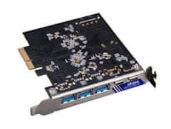 Akasa PCIe kartica 2xUSB 3.2 Gen 2 Type-C in 3xType-A