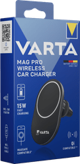 Varta Mag Pro brezžični avto polnilec, črn (57902101111)