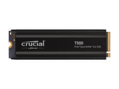 Crucial T500 SSD disk s hlajenjem, M.2 PCIe NVMe, 80 mm, 2TB (CT2000T500SSD5)