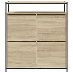 Vidaxl Omarica za čevlje s 4 predali sonoma hrast 100x34x112 cm