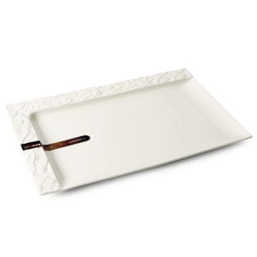 Servirni krožnik Justwhite Elite 38,5x25cm / pravokoten / porcelan