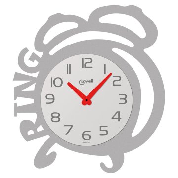 Lowell Stenska ura Ring 40x50cm / siva mat / inox, kovina