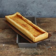 de Buyer Pastry pekač pecivo 35x10,5xh3,5cm perforiran s folijo / snemljivo dno / inox