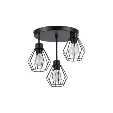 master LED  Viseča svetilka 3xE27 za LED IP20 OTTO okrogla črna