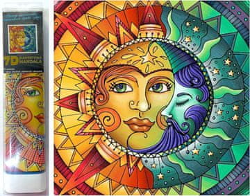 Norimpex Diamantna slika 7D Luna s soncem 30x30cm