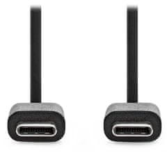 Nedis Kabel USB 2.0/ vtič USB-C - vtič USB-C/ črn/ v razsutem stanju/ 1 m