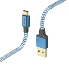 Hama Odsevni USB-C 2.0 tipa A-C 1,5 m, modra