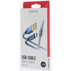 Hama Odsevni USB-C 2.0 tipa A-C 1,5 m, modra