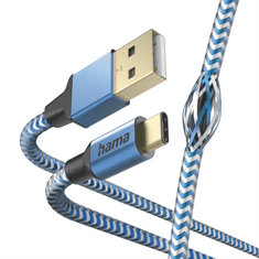 Hama Odsevni USB-C 2.0 tipa A-C 1,5 m, modra
