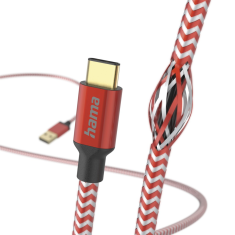 Hama Odsevni USB-C 2.0 tipa A-C 1,5 m, rdeča