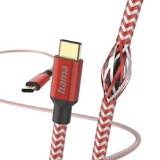 Hama Odsevni USB-C 2.0 Type-C 1,5 m, rdeča