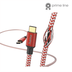 Hama Odsevni USB-C 2.0 Type-C 1,5 m, rdeča