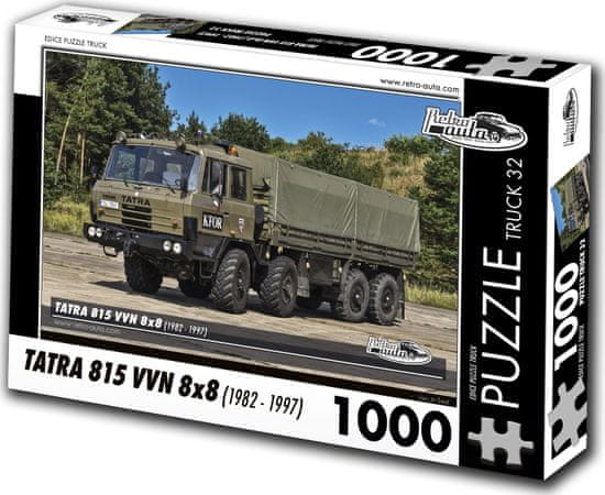 RETRO-AUTA© Puzzle TOVORNJAK št. 32 Tatra 815 VVN 8x8 (1982 - 1997) 1000 kosov