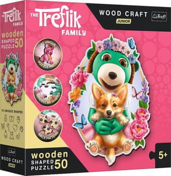 Trefl Wood Craft Origin sestavljanka Happy Treemen 50 kosov