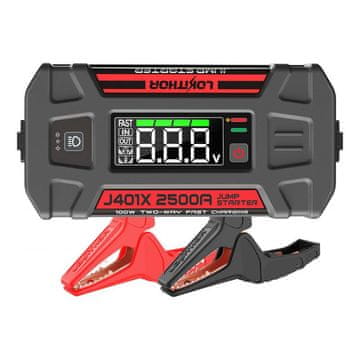 Lokithor J401X Jump Starter / Booster 2500A + Powerbank 20000mAh + Svetilka 4 v 1 naprava, ki deluje pri -40°C