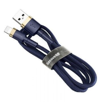 BASEUS podatkovni kabel Cafule Lightning 1m 2,4A zlato-modra