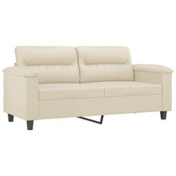 Vidaxl Dvosed krem 140 cm umetno usnje