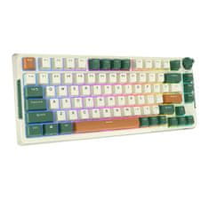 slomart brezžična mehanska tipkovnica royal kludge rkh81 rgb, sky cyan stikalo (zelena)