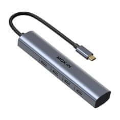 slomart adapter vozlišče mokin usb-c s 4 priključki usb-c 10gbps (srebrno)