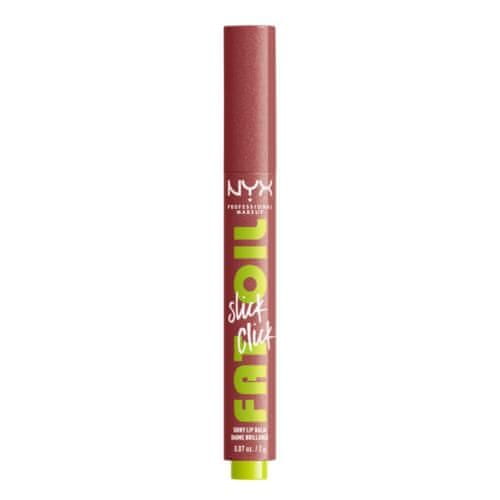 NYX Fat Oil Slick Click vlažilen in pigmentirani balzam za ustnice 2 g Odtenek 03 no filter needed