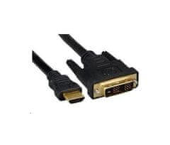 PremiumCord HDMI A - DVI-D M/M 2m kabel