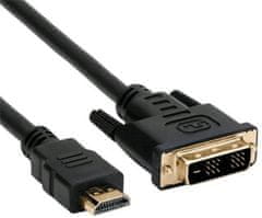 C-Tech kabel HDMI-DVI, M/M, 1,8 m