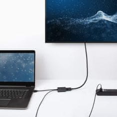 PremiumCord Adapter HDMI na DisplayPort moški/ženski z napajalnikom USB