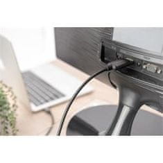 Digitus Kabelski adapter USB-C do HDMI, 1,8 m 4K/30 Hz, črn, kovinski pokrov