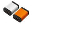 PremiumCord Adapter HDMI A - HDMI A, ženski/ženski, oranžen