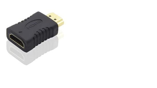 PremiumCord Adapter HDMI Female - HDMI Male, kratek, pozlačen priključek