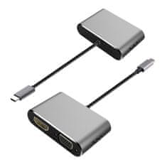 Platinet PLATINETOV adapter USB-C na HDMI 4K 30Hz VGA PORT