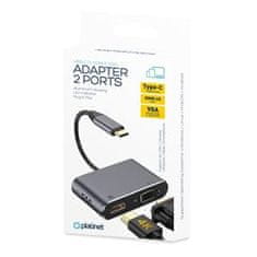 Platinet PLATINETOV adapter USB-C na HDMI 4K 30Hz VGA PORT